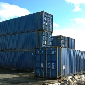 40ft Shipping Container (One Trip) – Blue (RAL 5013)